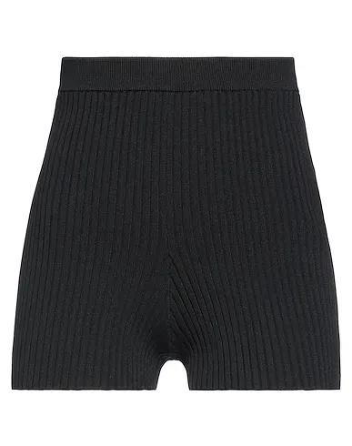 Black Knitted Shorts & Bermuda