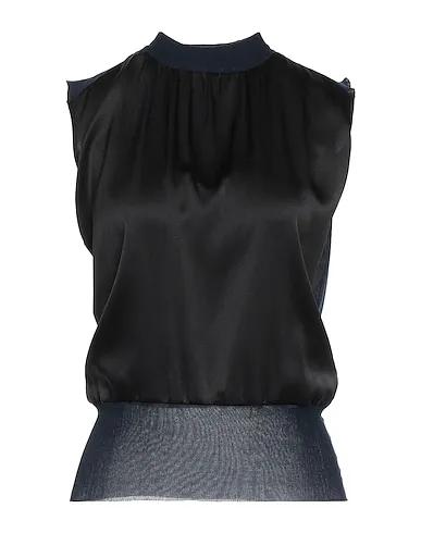 Black Knitted Silk top