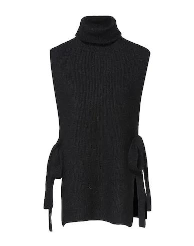 Black Knitted Sleeveless sweater