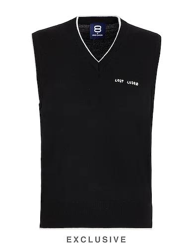 Black Knitted Sleeveless sweater THE FORMAL LOSER VEST
