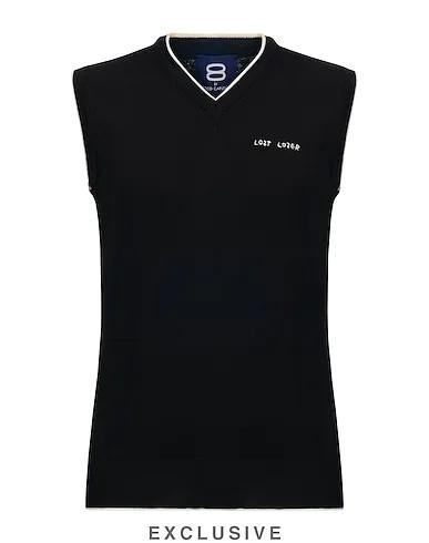 Black Knitted Sleeveless sweater THE FORMAL LOSER VEST
