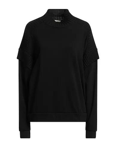 Black Knitted Sweatshirt
