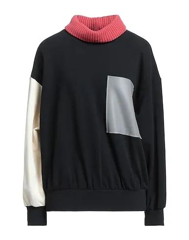 Black Knitted Sweatshirt