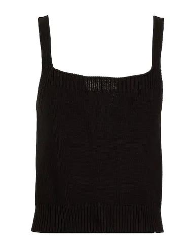 Black Knitted Top ORGANIC COTTON KNIT TOP
