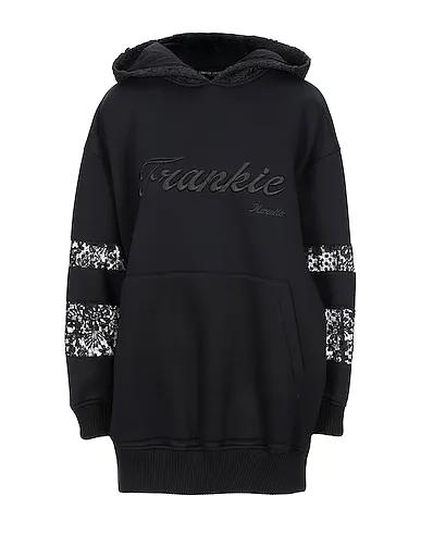 Black Lace Hooded sweatshirt