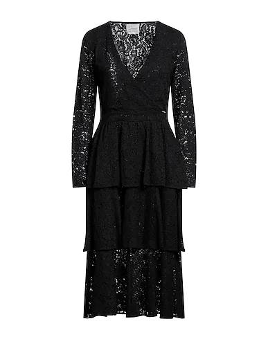 Black Lace Midi dress