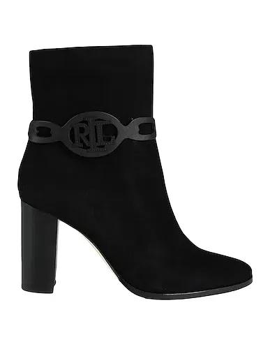 Black Leather Ankle boot ABIGAEL SUEDE BOOTIE
