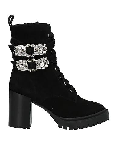 Black Leather Ankle boot