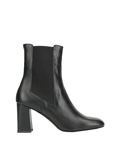 Black Leather Ankle boot lEATHER CHELSEA ANKLE BOOT

