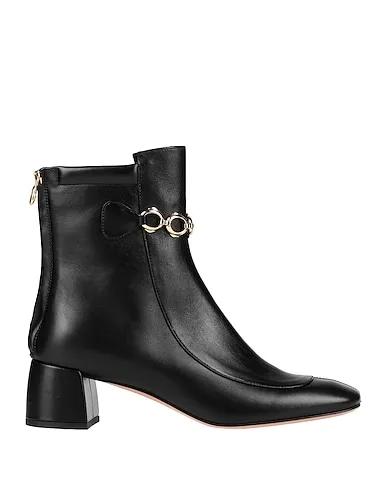 Black Leather Ankle boot NAPPA NERO

