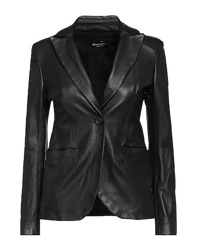 Black Leather Blazer