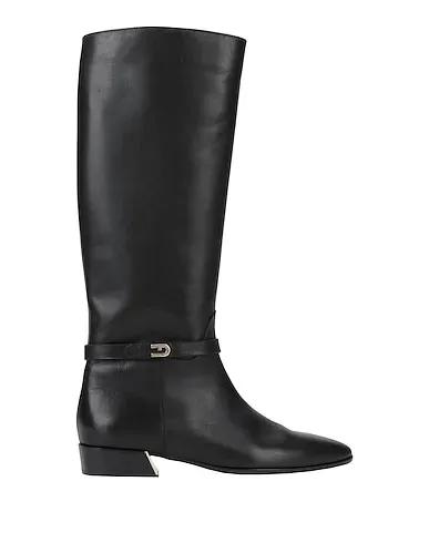 Black Leather Boots FURLA GRACE HIGH BOOT T. 35
