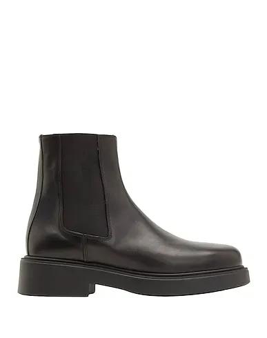 Black Leather Boots LEATHER  CHELSEA BOOT