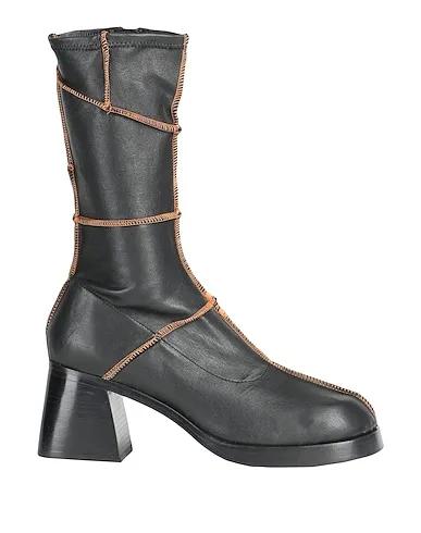 Black Leather Boots MARGUERITE DENIM SANDALS
