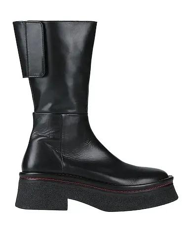 Black Leather Boots UBA BLACK BOOTS