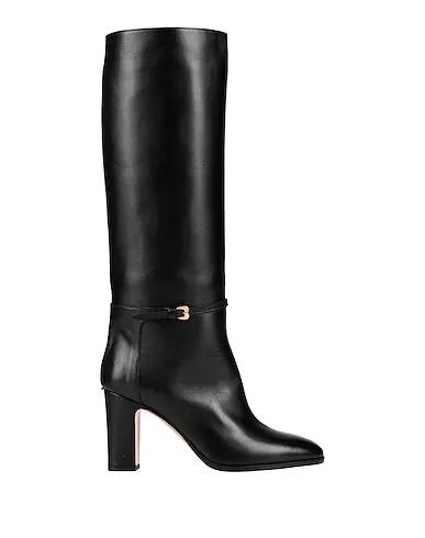 Black Leather Boots VITELLO NERO

