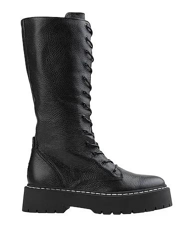 Black Leather Boots VROOM BOOT
