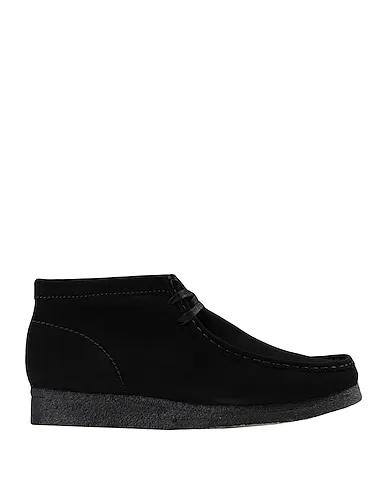 Black Leather Boots Wallabee Boot
