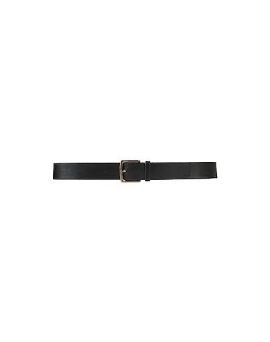 Black Leather Fabric belt