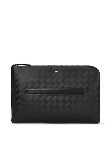 Black Leather Handbag Montblanc Extreme 3.0 Laptop Case Bk
