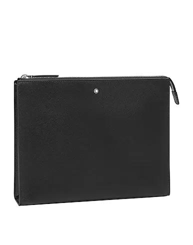 Black Leather Handbag MONTBLANC SARTORIAL CLUTCH POCHETTE
