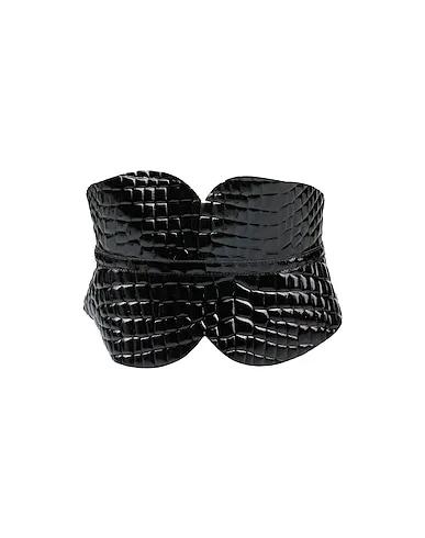 Black Leather High-waist belt