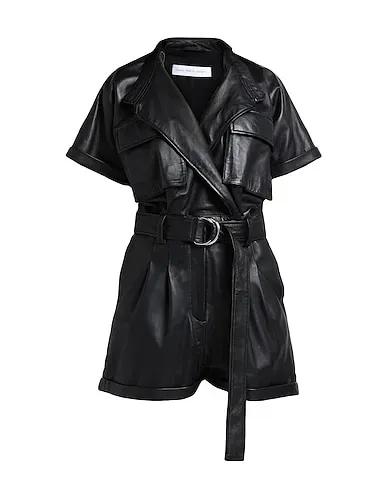 Black Leather Jumpsuit/one piece