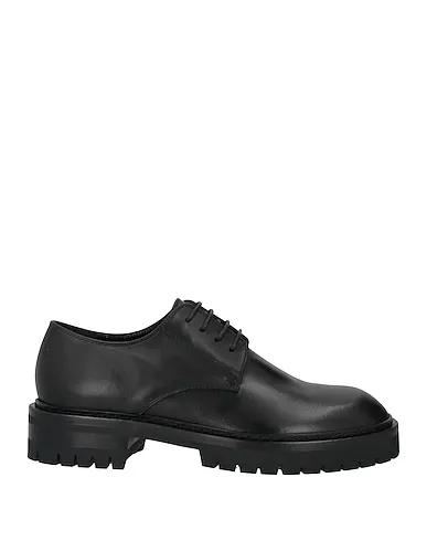 Black Leather Laced shoes