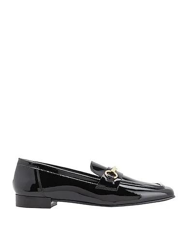 Black Leather Loafers LEATHER CLAMP LOAFER
