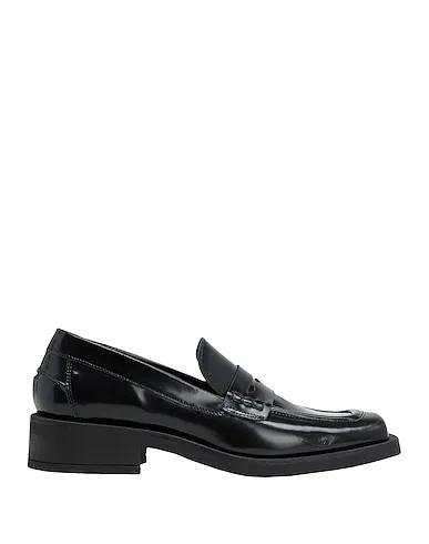 Black Leather Loafers POLISHED LEATHER PENNY LOAFER
