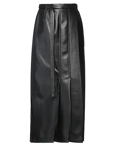 Black Leather Maxi Skirts
