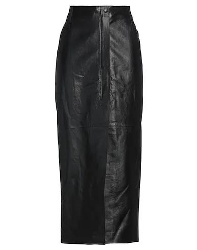 Black Leather Maxi Skirts