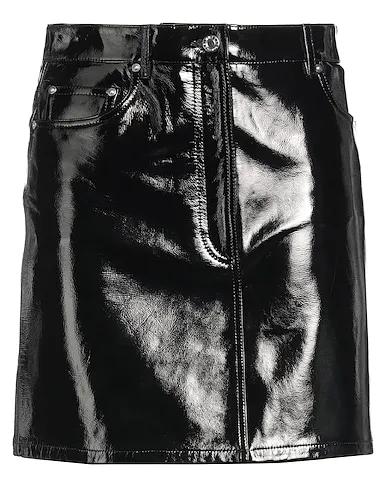 Black Leather Mini skirt
