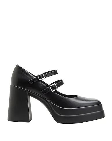 Black Leather Pump LEATHER MARY JANE PUMPS
