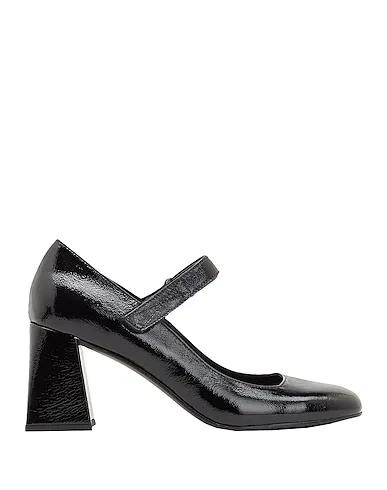 Black Leather Pump PATENT LEATHER MARY JANE PUMPS

