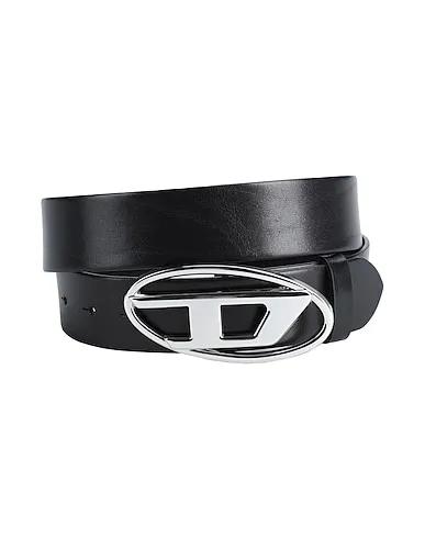 Black Leather Regular belt B-1DR W
