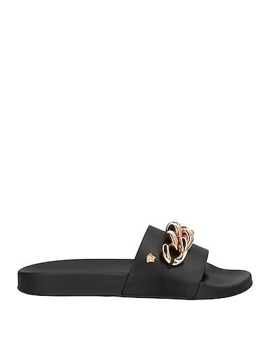 Black Leather Sandals