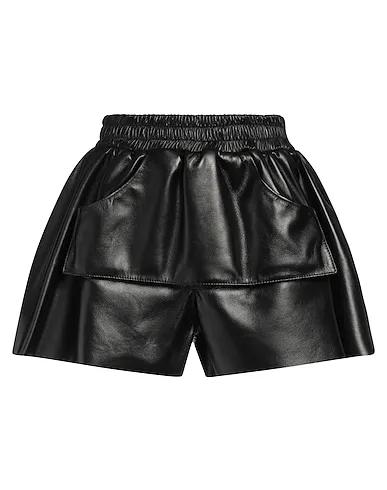 Black Leather Shorts & Bermuda