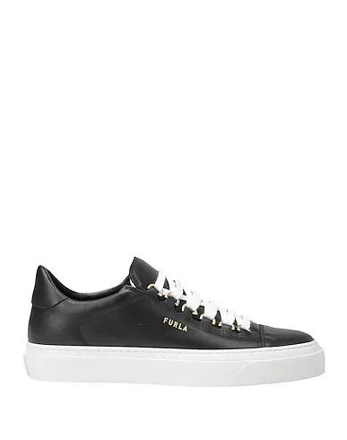 Black Leather Sneakers HIKAIA LOW LACE-UP SNEAKER T. 20 
