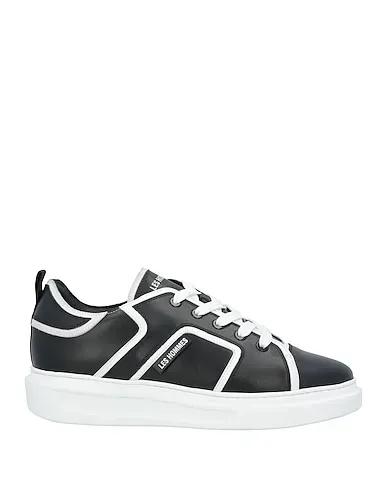 Black Leather Sneakers