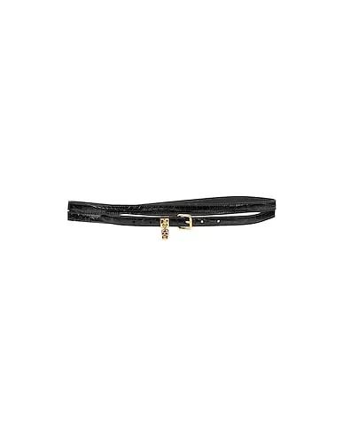 Black Leather Thin belt