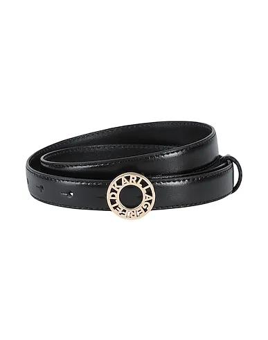 Black Leather Thin belt K/DISK SM HIP BELT
