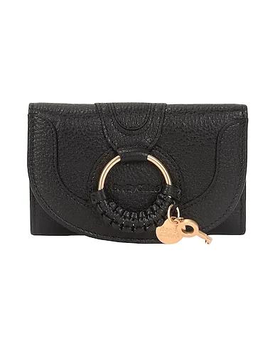Black Leather Wallet hana complete medium wallet
