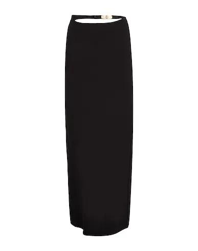 Black Maxi Skirts VISCOSE JERSEY MAXI SKIRT W/ WAIST DETAIL
