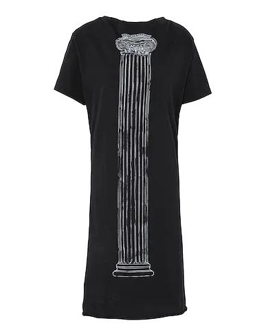 Black Midi dress HISTORIC T-SHIRT DRESS PILLAR PRINT
