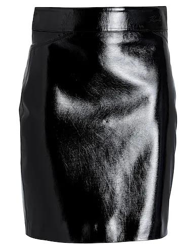 Black Mini skirt FAUX PATENT LEATHER SKIRT
