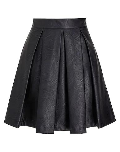 Black Mini skirt HIGH-WAIST PLEATED MINI SKIRT
