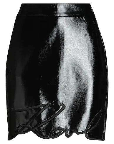 Black Mini skirt PATENT FAUX LEATHER SKIRT