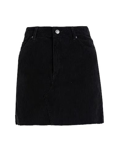 Black Mini skirt Topshop cord high waisted skirt in Black  - BLACK
