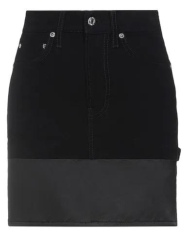 Black Moleskin Mini skirt